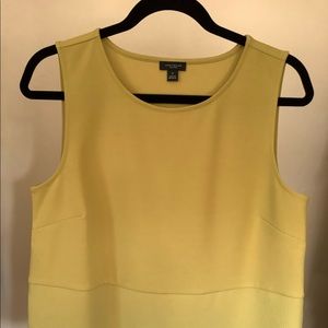 Ann Taylor Chartreuse Shell size M
